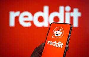 Los Angeles, California - 26 February 2023: Reddit social media platform displayed on smart device